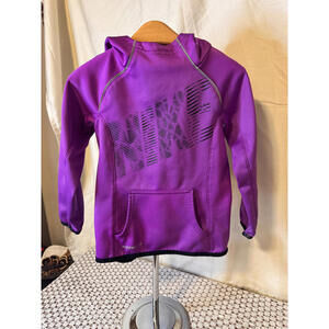 Nike Girls' Activewear Therma-Fit Hoodie Purple Size 5